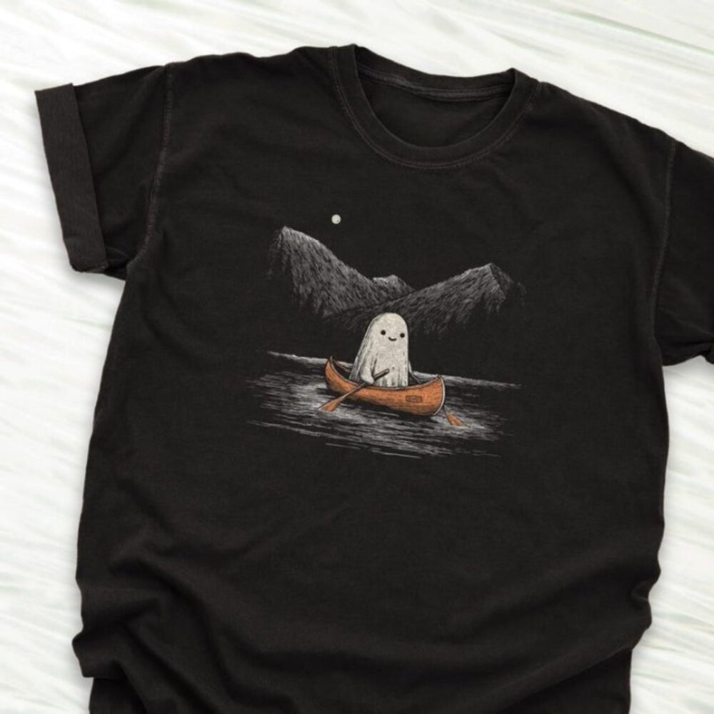 Retro Ghost Halloween Shirt, Funny Spooky Tee